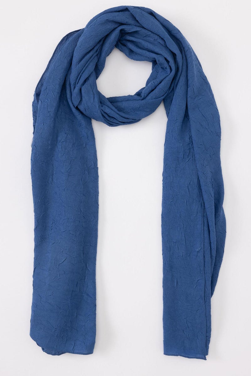 DeFacto Blue Woman Woman Crepe Shawl Casual - Image 4